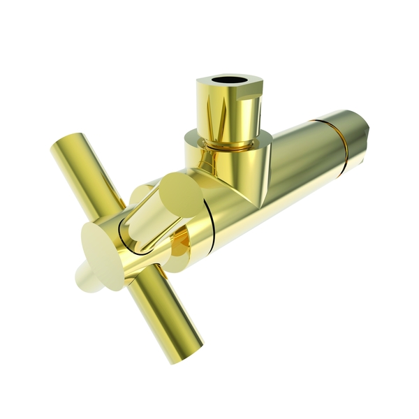 Brasstech Angle Valve, 1/2" Compression in Forever Brass (Pvd) 403X-1/01
